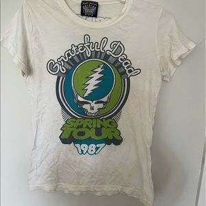 Grateful Dead women’s  t-shirt Spring Tour 1987 reprint version 2008